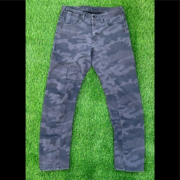 G STAR RAW A CROTCH TAPERED Men's Tag 32x30 Steel Gray Camo Jeans - Picture 1 of 9